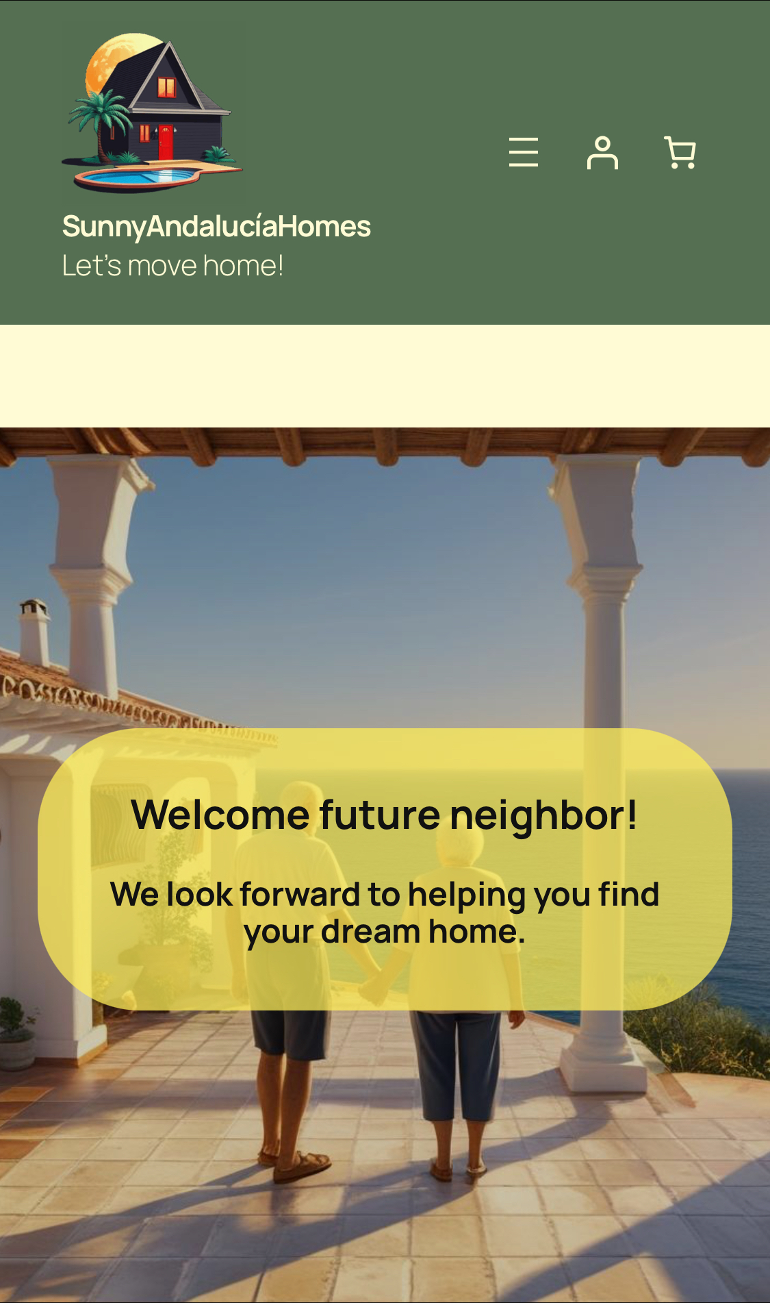 Real estate website mobile